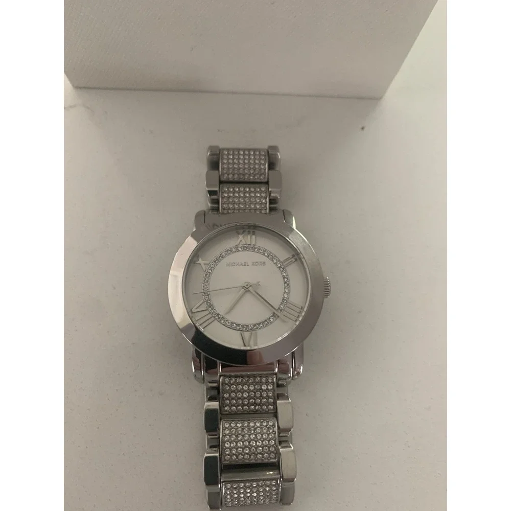 Michael Kors Silver Tone Crystal Women's Watch